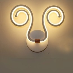 Aplică modernă, simplă, din aluminiu, lămpi creative pentru noptieră, iluminat