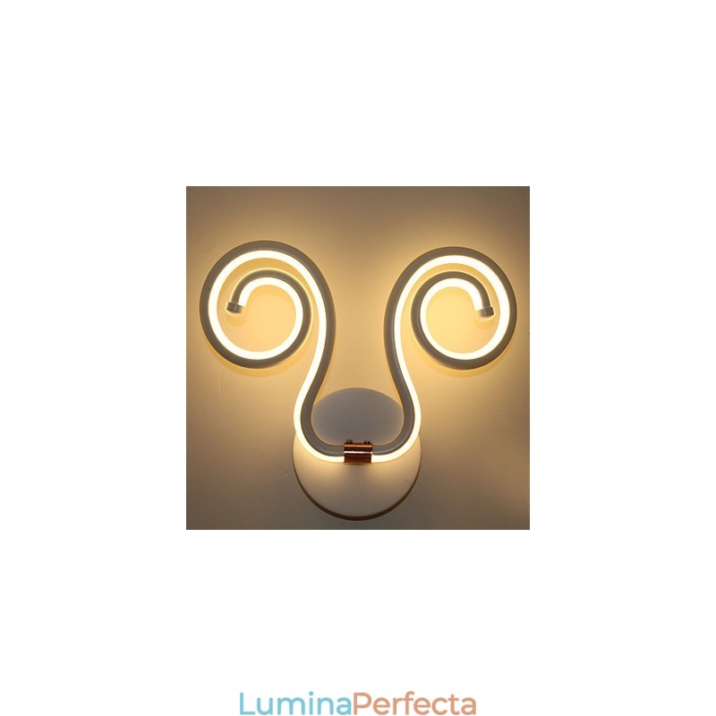 Aplică modernă, simplă, din aluminiu, lămpi creative pentru noptieră, iluminat