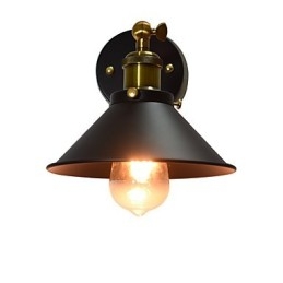Vopsea Lampă de perete din fier cu un singur perete Dumb Black Lightsaber Lamp On Wall