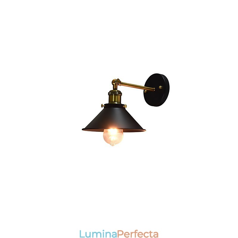 Vopsea Lampă de perete din fier cu un singur perete Dumb Black Lightsaber Lamp On Wall
