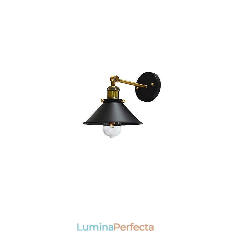Vopsea Lampă de perete din fier cu un singur perete Dumb Black Lightsaber Lamp On Wall