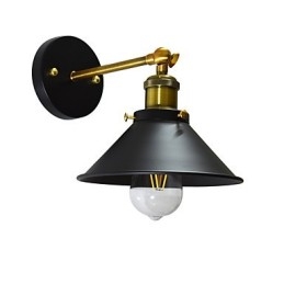 Vopsea Lampă de perete din fier cu un singur perete Dumb Black Lightsaber Lamp On Wall