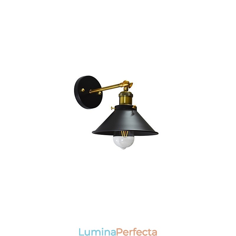 Vopsea Lampă de perete din fier cu un singur perete Dumb Black Lightsaber Lamp On Wall