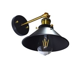Vopsea Lampă de perete din fier cu un singur perete Dumb Black Lightsaber Lamp On Wall