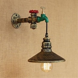 Caracteristică de pictură retro, noutate de țară, pentru lumina ambientală în stil mini, aplice de perete