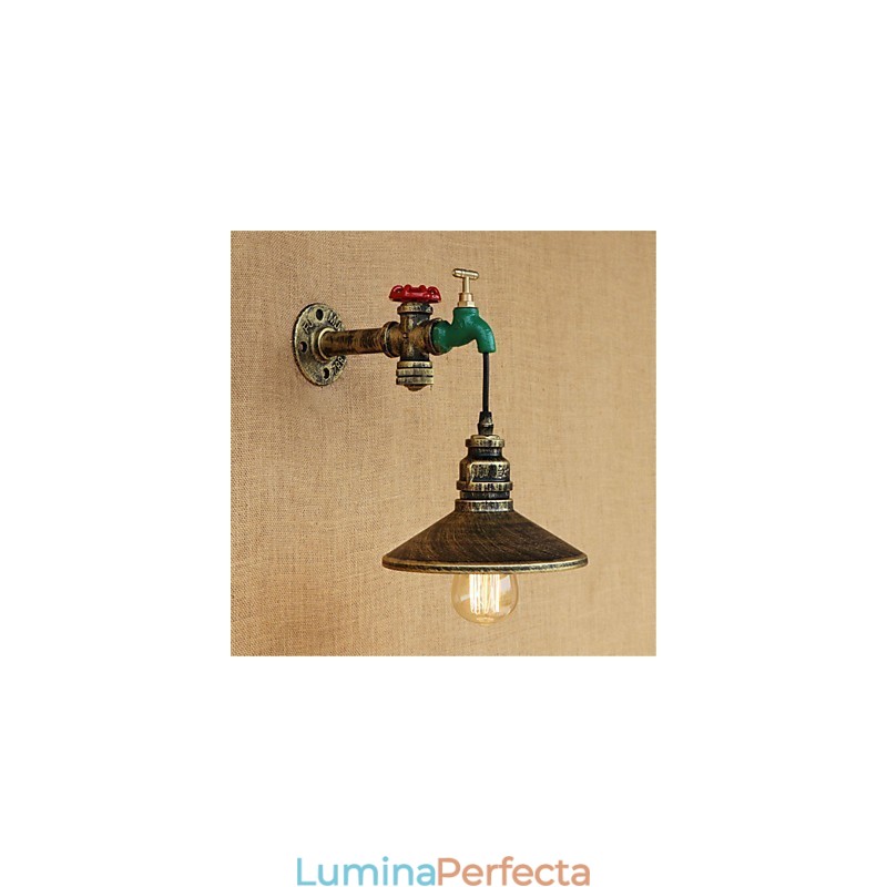 Caracteristică de pictură retro, noutate de țară, pentru lumina ambientală în stil mini, aplice de perete
