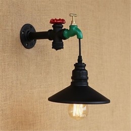 Caracteristică de pictură retro, noutate de țară, pentru lumina ambientală în stil mini, aplice de perete