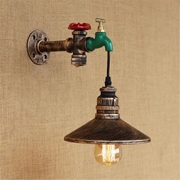 Caracteristică de pictură retro, noutate de țară, pentru lumina ambientală în stil mini, aplice de perete