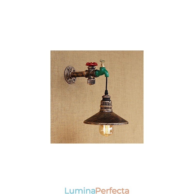 Caracteristică de pictură retro, noutate de țară, pentru lumina ambientală în stil mini, aplice de perete