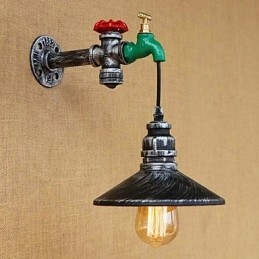 Caracteristică de pictură retro, noutate de țară, pentru lumina ambientală în stil mini, aplice de perete