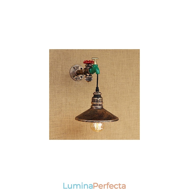 Caracteristică de pictură retro, noutate de țară, pentru lumina ambientală în stil mini, aplice de perete