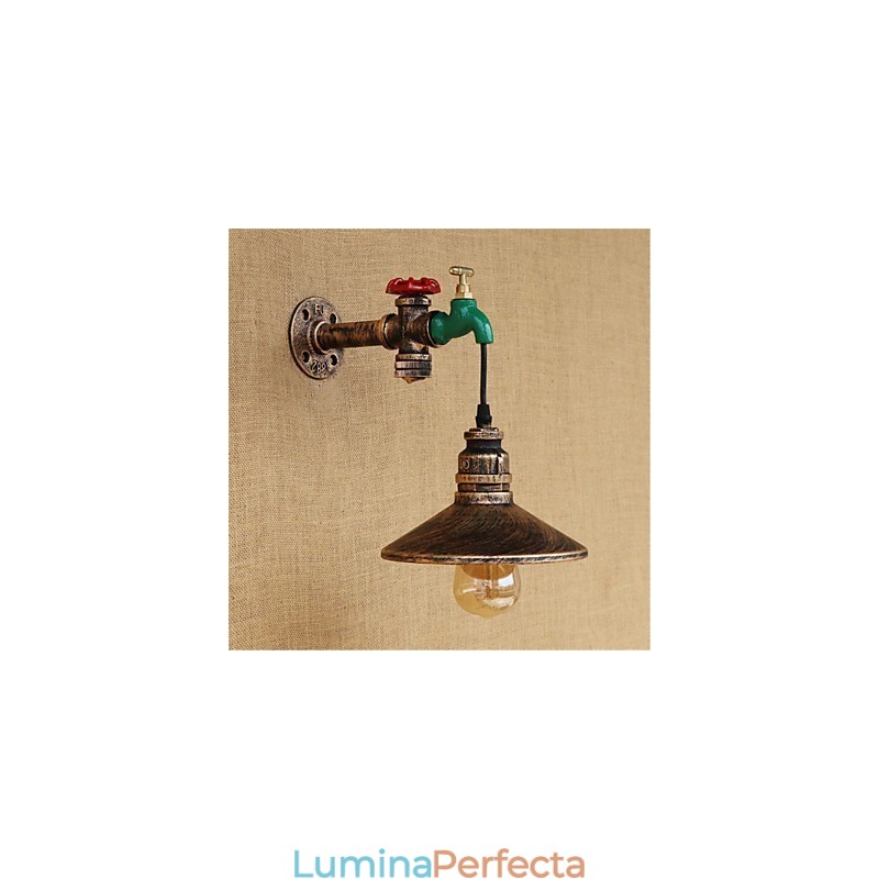 Caracteristică de pictură retro, noutate de țară, pentru lumina ambientală în stil mini, aplice de perete