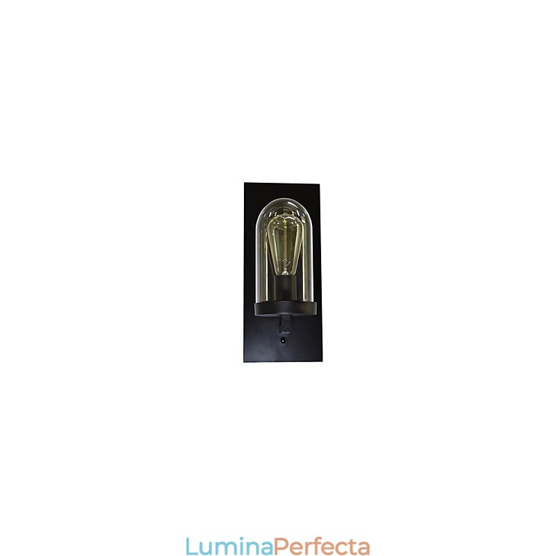 Aplică de perete din oțel vopsit Dumb Black American Coffee Decoration Lumină de perete retro Lampă cu sabie de lumină pe perete