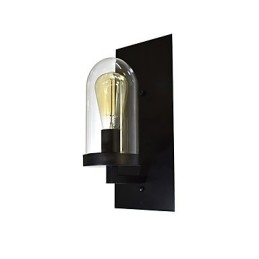 Aplică de perete din oțel vopsit Dumb Black American Coffee Decoration Lumină de perete retro Lampă cu sabie de lumină pe perete