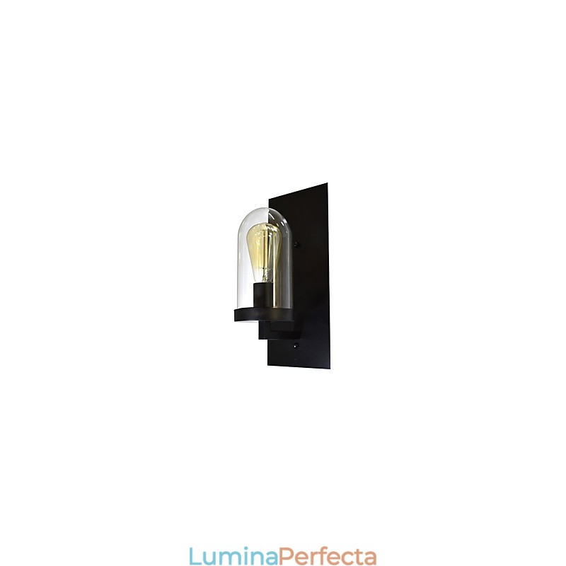 Aplică de perete din oțel vopsit Dumb Black American Coffee Decoration Lumină de perete retro Lampă cu sabie de lumină pe perete