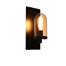 Aplică de perete din oțel vopsit Dumb Black American Coffee Decoration Lumină de perete retro Lampă cu sabie de lumină pe perete