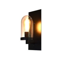 Aplică de perete din oțel vopsit Dumb Black American Coffee Decoration Lumină de perete retro Lampă cu sabie de lumină pe perete