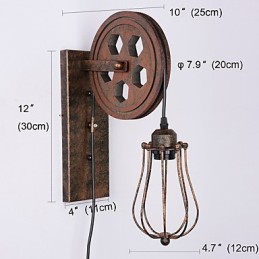 Lampă de perete industrială retro din fier cu personalitate creativă