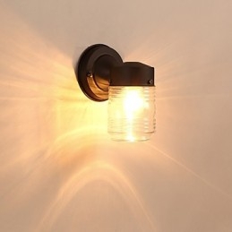 Lampă de perete modernă contemporană cu finisaj cu oxid negru Caracteristică pentru aplice de perete cu lumină ambientală în stil mini
