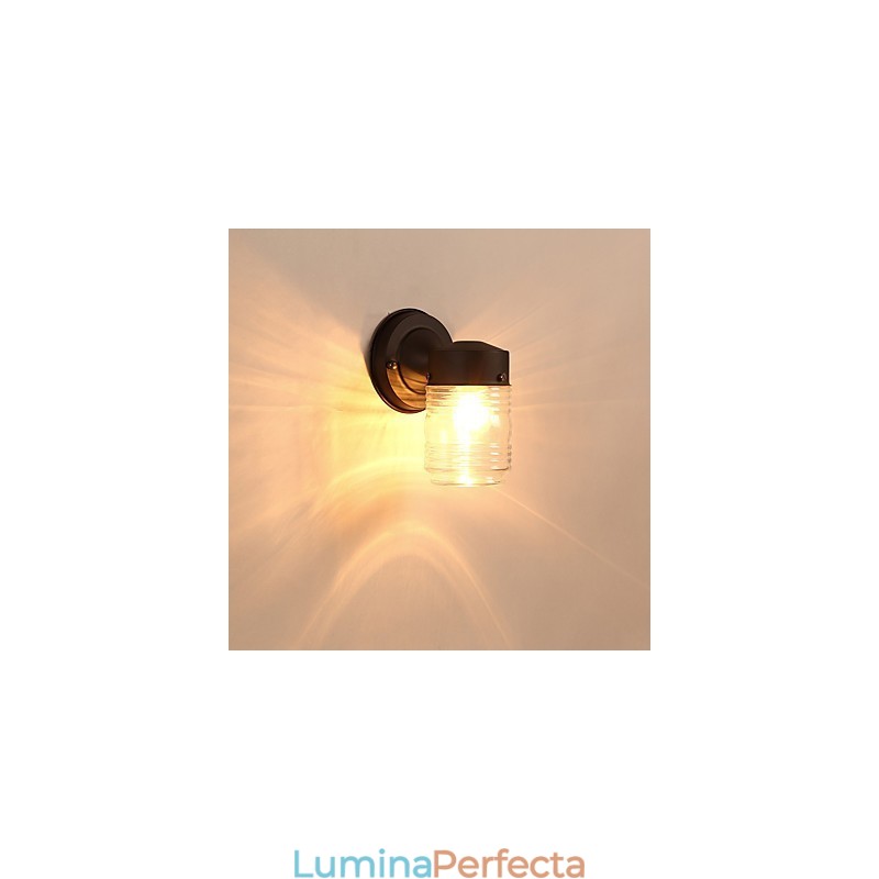 Lampă de perete modernă contemporană cu finisaj cu oxid negru Caracteristică pentru aplice de perete cu lumină ambientală în stil mini