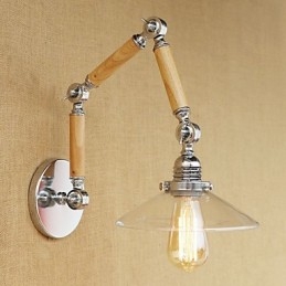 Caracteristică galvanizată retro de țară pentru lumini cu braț oscilant de protecție a ochilor