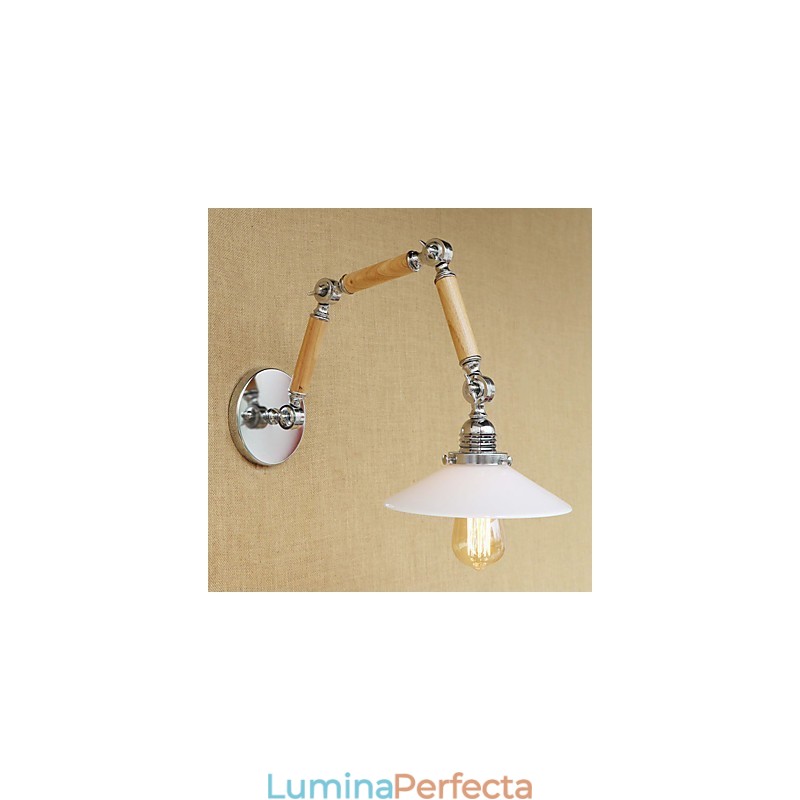 Caracteristică galvanizată retro de țară pentru lumini cu braț oscilant de protecție a ochilor