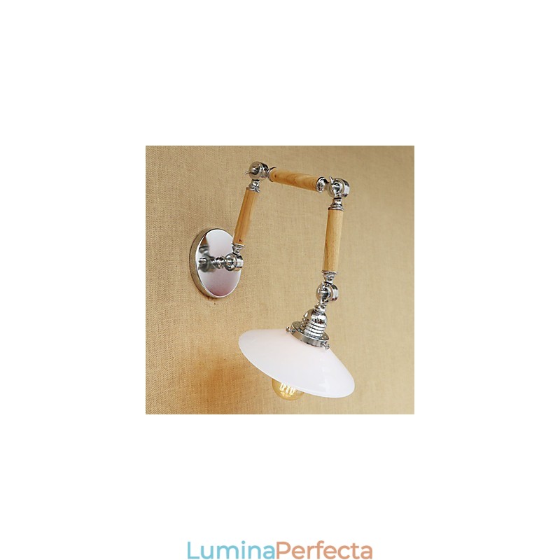 Caracteristică galvanizată retro de țară pentru lumini cu braț oscilant de protecție a ochilor