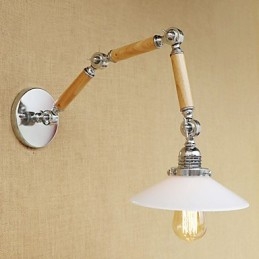 Caracteristică galvanizată retro de țară pentru lumini cu braț oscilant de protecție a ochilor
