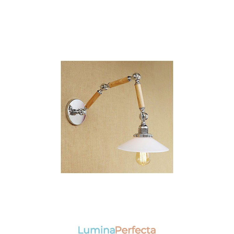 Caracteristică galvanizată retro de țară pentru lumini cu braț oscilant de protecție a ochilor