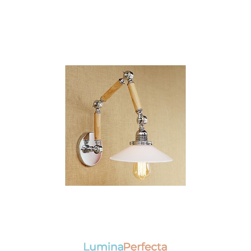 Caracteristică galvanizată retro de țară pentru lumini cu braț oscilant de protecție a ochilor