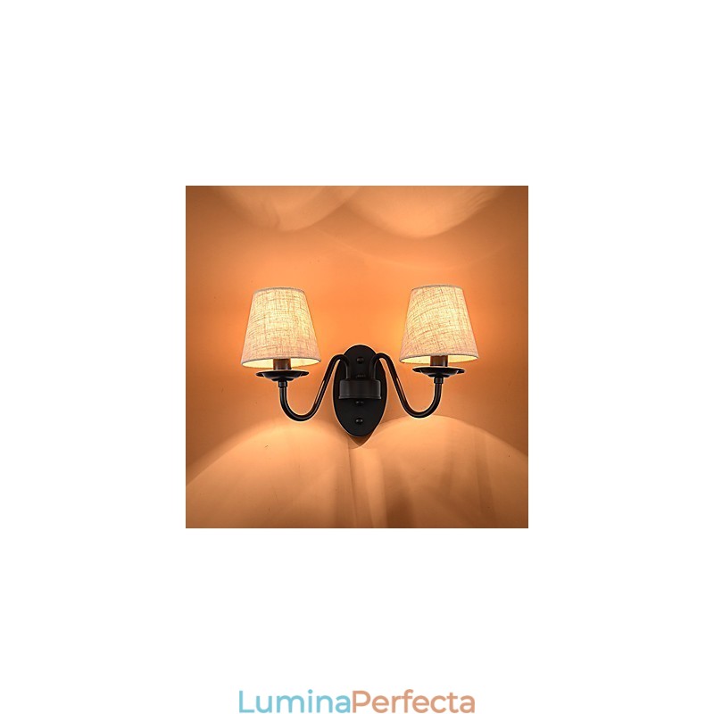 Rustic Lodge Pictură simplă de epocă Caracteristică lumină ambientală Aplice de perete Aplice
