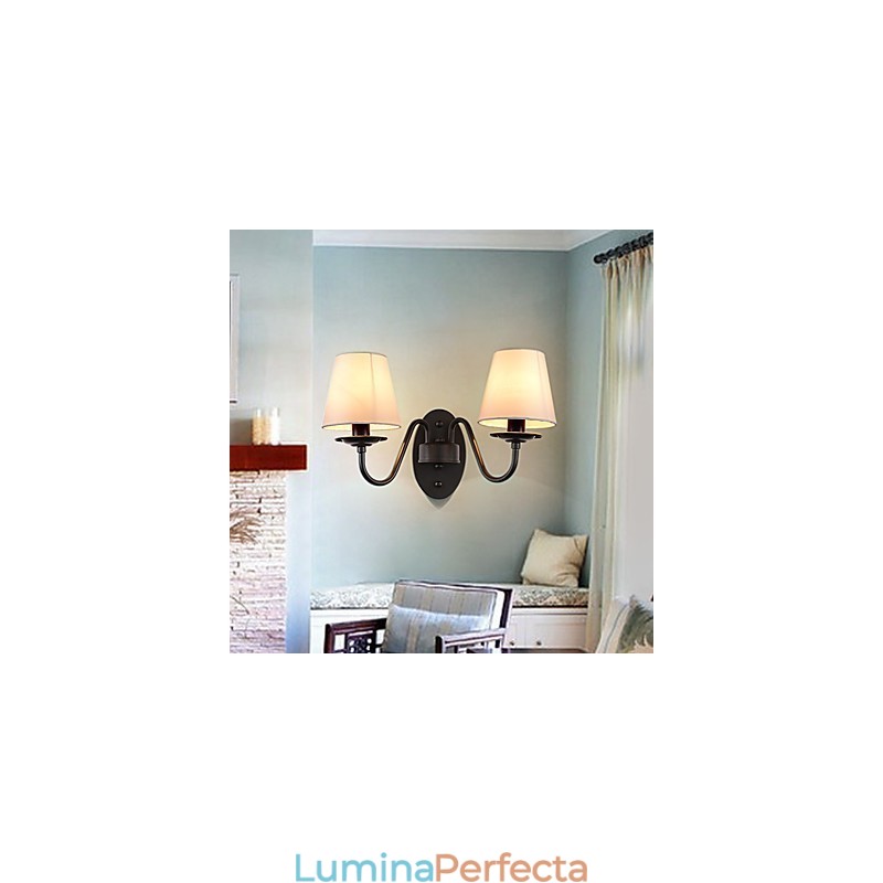 Rustic Lodge Pictură simplă de epocă Caracteristică lumină ambientală Aplice de perete Aplice