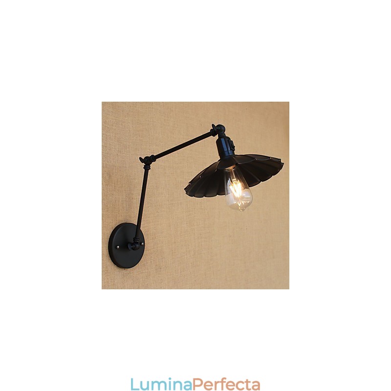 Caracteristică de pictură rustică de epocă pentru lumina de jos cu braț oscilant în stil mini