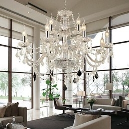 Candelabru din sticlă de cristal modern contemporan