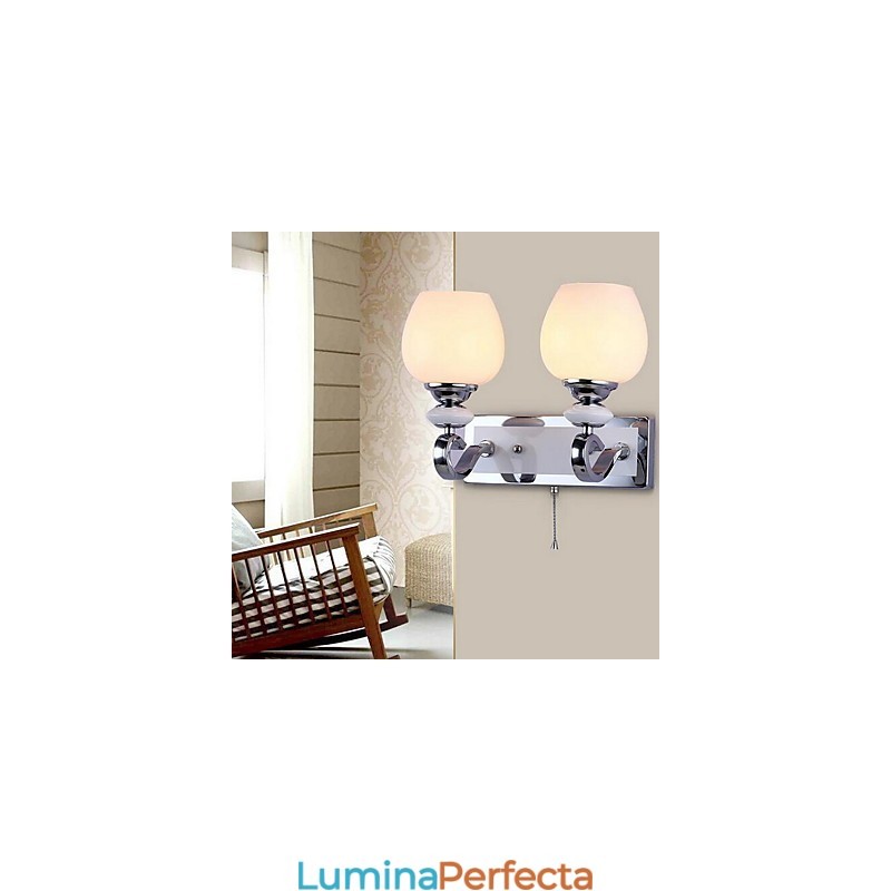 Aplice de perete cu lumină în sus, modernă și contemporană galvanizată