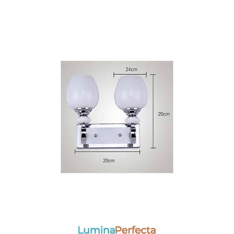 Aplice de perete cu lumină în sus, modernă și contemporană galvanizată