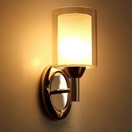 Aplice de perete cu lumini în sus cu electroplacare, modernă, contemporană
