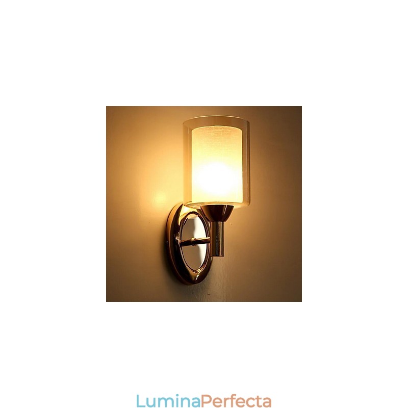 Aplice de perete cu lumini în sus cu electroplacare, modernă, contemporană