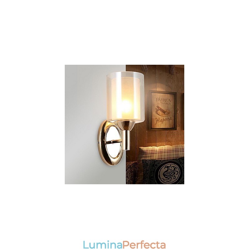 Aplice de perete cu lumini în sus cu electroplacare, modernă, contemporană