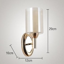 Aplice de perete cu lumini în sus cu electroplacare, modernă, contemporană