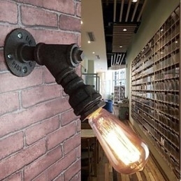Caracteristică de pictură rustic Lodge pentru lumina ambientală cu arc Aplice de perete