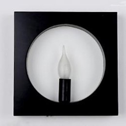 Lampă de perete modernă, simplă, artă din fier, creativă pentru sufragerie, fundal, hol, capul patului, cadru pătrat, lămpi și felinare
