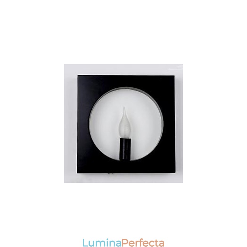 Lampă de perete modernă, simplă, artă din fier, creativă pentru sufragerie, fundal, hol, capul patului, cadru pătrat, lămpi și felinare
