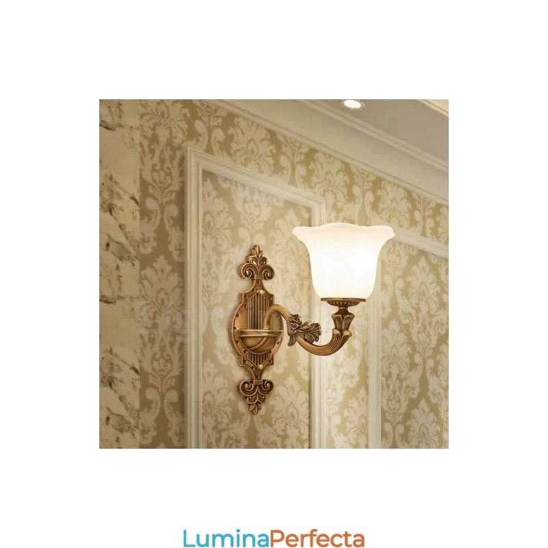 Single Light Tradițional Clasic Sufragerie Sufragerie Cameră Dormitor Metal de lux Aplice de interior