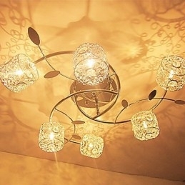 Montaj încastrat din cristal galvanizat modern și contemporan
