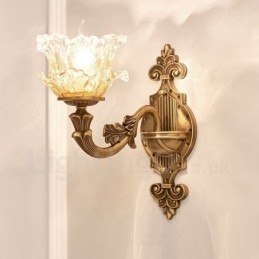 Single Light Tradițional Clasic Sufragerie Sufragerie Cameră Dormitor Metal de lux Aplice de interior