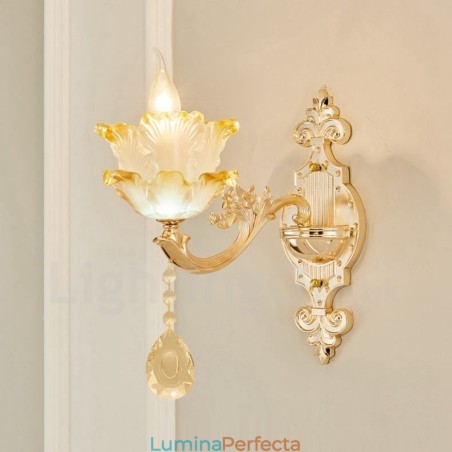 Single Light Tradițional Clasic Sufragerie Sufragerie Cameră Dormitor Metal de lux Aplice de interior Single Light Tradițional Clasic Sufragerie Sufragerie Cameră Dormitor Metal de lux Aplice de interior