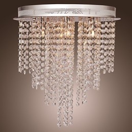 Montaj încastrat din metal galvanizat în stil mini de cristal modern și contemporan
