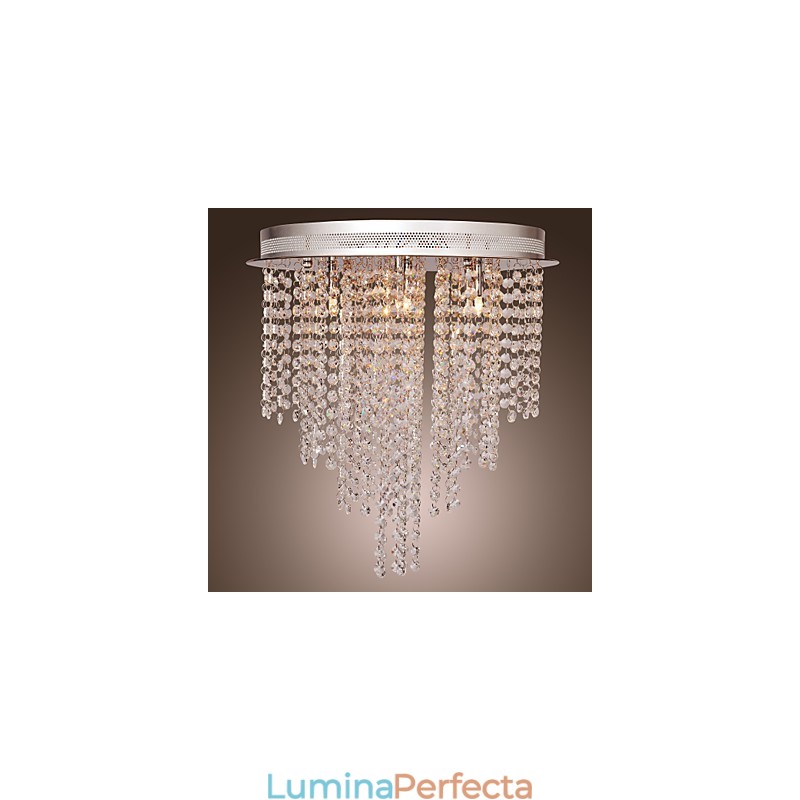 Montaj încastrat din metal galvanizat în stil mini de cristal modern și contemporan