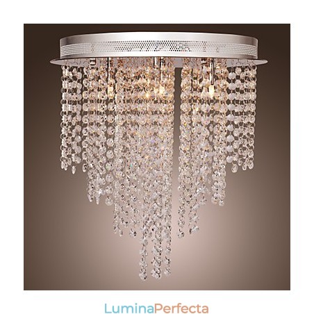 Montaj încastrat din metal galvanizat în stil mini de cristal modern și contemporan Montaj încastrat din metal galvanizat în stil mini de cristal modern și contemporan